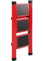 Folding stepladder for 3 steps Mastar 3 Step Ladders up to 150 kg folding three-stage one-way ladder with anti-slip coating 84x40 cm