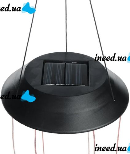 Садова підвісна лампа Solar Wind з 6 LED різнокольоровими кулями, водонепроникний вуличний світильник, ДЕКОРАТИВНИЙ ЛІХТАР на сонячній батареї