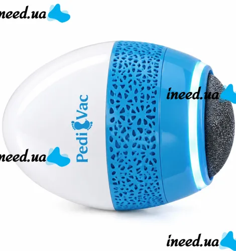 Pedi Vac R1-4921 Electric Foot File: Rechargeable Pumice Grinder for Cleaning Heels and Removing Calluses, with a USB-Powered Vacuum Cleaner