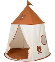 Bear Play Tent Bear Play Tent with flag and window, Bear Play Tent 110x110x130 cm for home and outdoors with bag for children