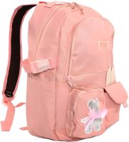 School bag Set Fashion SG5017 4 in 1 for girls, teenage school kit, backpack for 16 liters shopper bag pencil case, satchel with Pink badge