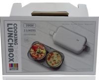 Електричний ланч бокс Cooking Lunchbox DFH-C01 200w 1,2 л для підігріву і приготування їжі з 2 чашами, харчової судочок контейнер для їжі від мережі