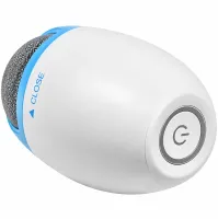 Pedi Vac R1-4921 Electric Foot File: Rechargeable Pumice Grinder for Cleaning Heels and Removing Calluses, with a USB-Powered Vacuum Cleaner