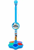 Kid Star Microphone 5350A for Kids—Adjustable Stand with Backlight, Karaoke with Sound Effects, and MP3—For Children Ages 3 and Up—Blue