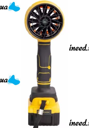 Акумуляторна повітродувка фен DeWalt DCE90E 20V 5Ah для прибирання снігу та листя з 2 акумуляторами, Бездротова дуйка Деволт для видалення пилу