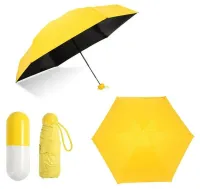 Компактний парасольку-капсула Capsule Umbrella, Кишеньковий парасольку капсула у футлярі, Капсульний складаний міні парасольку