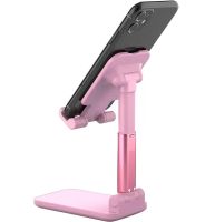 Desktop Stand Holder with Mirror Folding desktop phone stand PD-C06 for Tablet Phone, Folding Transformer for Smartphone AND196 Pink