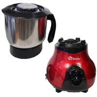 Electric Coffee Grinder for home Domotec MS-1108 3 speeds 250W, Grinder of coffee beans, nuts and spices 250 ml stainless steel Red