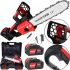Cordless Chain Saw Chain Saw THO M-9020 48V 4Ah 12" Tire for Pruning tree Branches 2 batteries, 30 cm Cordless Electric Saw for Firewood