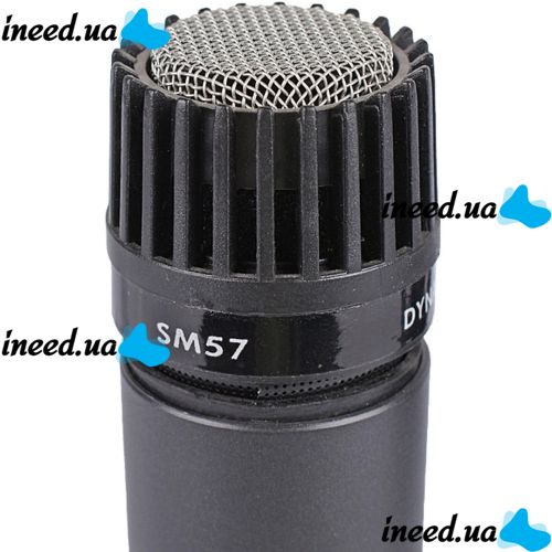 Проводной вокальный микрофон Shure SM-57 динамический, кардиодный, инструментальный, студийный микрофон для записи, Шуре SM57 караоке XLR, 40 Гц
