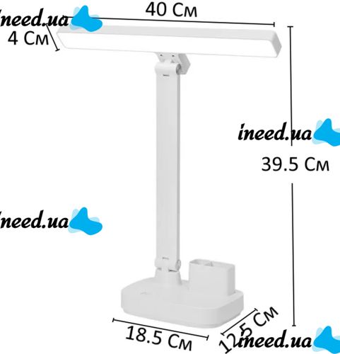 Настольная сенсорная лампа Digad 1963 с Power bank USB на аккумуляторе 5W 6000 mah, Складная аккумуляторная LED лампа фонарь 48LED 3 режима