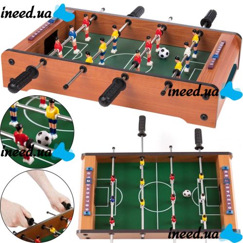 Children's board game Football Football Champions 2218 with 6 players per team with a goal counter, a table set of 12 players for two for children