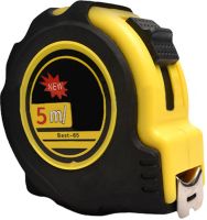 Construction Measuring Tape measure Best-65 5m x 16mm with Hitchhiker and hook, Measuring Tape TP-2401 with Nylon Coating Yellow