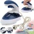 Plymex HT-558B 1000W Blue 30ml Handheld Steam Steamer Plymex HT-558B 1000W Blue 30ml Portable Travel Iron Brush Iron for dry and wet ironing clothes from mains HT558B Blue
