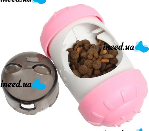 Інтерактивна годівниця дозатор Pet Leakng Toy LY-732 для повільного харчування собак і кішок, іграшка диспенсер AND з отвором для корму для тварин