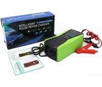 Автомобільний імпульсний пускозарядний Intelligent Pulse Repair Charger 12V 10AH універсальний пристрій з дисплеєм для зарядки АКБ 10AH-180AH