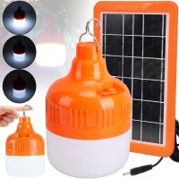 Аварійна LED лампа з сонячною панеллю Golden Road GR010 10W акумуляторний Підвісний Світильник на сонячній батареї з гачком для кемпінгу GR-010