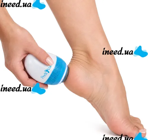 Pedi Vac R1-4921 Electric Foot File: Rechargeable Pumice Grinder for Cleaning Heels and Removing Calluses, with a USB-Powered Vacuum Cleaner