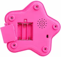 Kid Star Microphone 5352A for Kids on an Adjustable Stand with Backlight, Karaoke with Sound Effects, and MP3, for Children Ages 3 and Up—Pink
