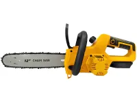 Акумуляторна ланцюгова пила DeWalt DCM565N 36V 5Ah 12" дюймів для обрізання гілок дерев 2 акумулятора, Бездротова електропила Деволт в кейсі