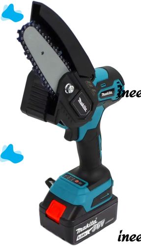 A set of Makita 36V 6AH 3-in-1 cordless power tools with replaceable nozzles saw, grinder, screwdriver in a 2-battery case