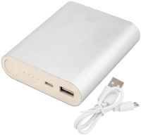 Портативное зарядное устройство Xiaomi MI Power Bank 10400 mAh внешний аккумулятор для телефона IOS Android, универсальный повербанк 2.1А USB