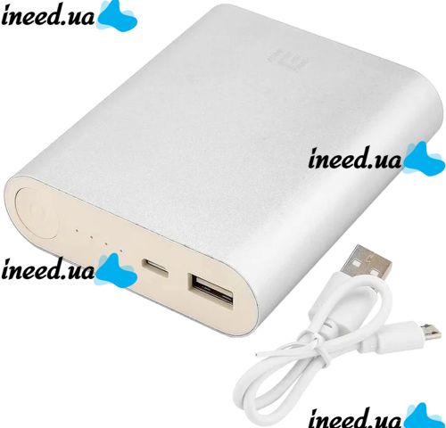 Портативное зарядное устройство Xiaomi MI Power Bank 10400 mAh внешний аккумулятор для телефона IOS Android, универсальный повербанк 2.1А USB