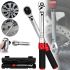YATO YT-07676 1/2" 20-220 Nm ratchet wrench for precise tightening of bolts and nuts, tool in a case for car repairs