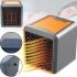 Handy Heater Pure Warmth RD-08 1200W ceramic infrared heater, tabletop heater with LED light, electric heater Black
