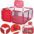Детский складной манеж IMBABY LJ-200819 с кольцом для баскетбола и мячиками для детей, Сухой игровой бассейн с шариками и забором для малышей