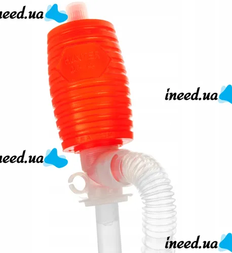 Koshin PH-10A Siphon Hand Pump for transferring fuel and liquids at a rate of up to 10 L/min; suction bulb for draining and transferring water, 200 cm