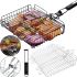 Universal Grill Grill Broil King MAG-770 32x22 cm with Removable Handle, Basket Stainless Steel Barbecue Net Silver