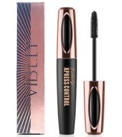 4D Vibely Xpress Control mascara with silk fiber, voluminous, waterproof with the effect of elongation 4D Black 10 ml