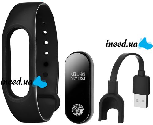 Спортивный фитнес браслет Smart Band M2 Black Xiaomi Mi Band 2 умные наручные смарт часы с шагомером и пульсометром, Bluetooth трекер smart watch