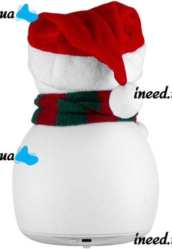 Дитячий настільний нічник Сніговик Snowman силіконовий світлодіодний RGB світильник, бездротова новорічна LED лампа 7 режимів на акумуляторі USB