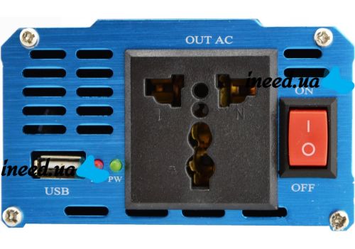 Перетворювач з чистою синусоїдою UKC AC/DC 12V-220V 600W автомобільний інвертор напруги струму 12В 220В 600 Вт акумулятор від прикурювача
