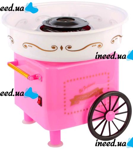 Аппарат для приготовления сладкой ваты Cotton Candy Make NJ-228 Розовый автоматическое устройство мини-машина для сахарной ваты в домашних условиях