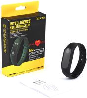 Спортивный фитнес браслет Smart Band M2 Black Xiaomi Mi Band 2 умные наручные смарт часы с шагомером и пульсометром, Bluetooth трекер smart watch