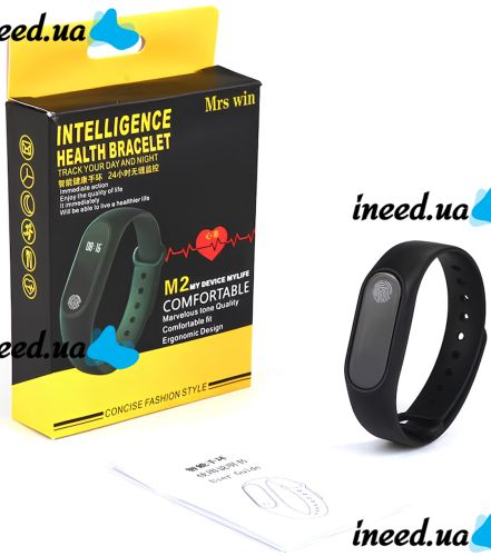 Спортивный фитнес браслет Smart Band M2 Black Xiaomi Mi Band 2 умные наручные смарт часы с шагомером и пульсометром, Bluetooth трекер smart watch