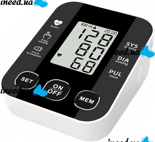 Electronic arm tonometer BP-S10 automatic shoulder blood pressure monitor with screen and voice on battery BP-510