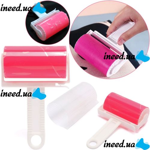 Sticky Roller for Cleaning Clothes and Furniture Roll Furr MS-1054 Reusable Washable Silicone Roller Velcro with Wool Removal Case Lint Remover