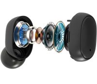 Беспроводные Bluetooth наушники Xiaomi Redmi AirDots A6S Black TWS сенсорные наушники-гарнитура с шумоподавлением, микрофоном, Черные в кейсе блютуз