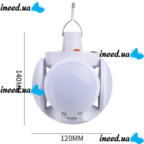 Универсальный складной фонарь Solar Emergency Charging Lamp BL-2029 подвесная LED лампа для кемпинга с USB, аккумуляторная на солнечной батареи