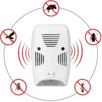 Electromagnetic insect and rodent repeller Pest Repelling Aid Quad a device for killing mice cockroaches mosquitoes a device in an outlet