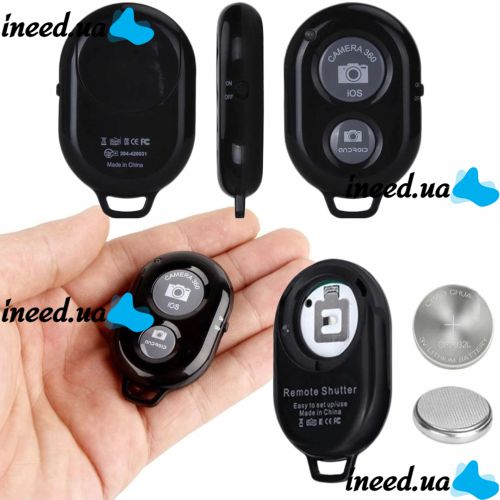 Remote Control Bluetooth Hoco RC-100 Remote Control Phone Camera for Selfie Stick, Universal Keychain, Remote Control for Android and IOS, Tripod