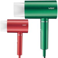 Professional hair Dryer for styling and drying VGR V-431 Green with ionization nozzle, overheating protection and cold air mode 1800W 